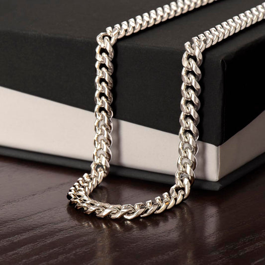 Classic Cuban Link Chain Necklace, Adjustable Stainless Steel or 14K and 18K Gold Chain, Men's Fashion Gift